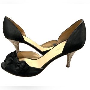 Kate Spade Black and Gold Heels